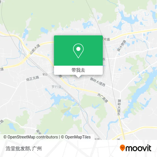 浩堂批发部地图