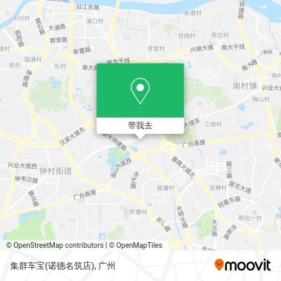 集群车宝(诺德名筑店)地图