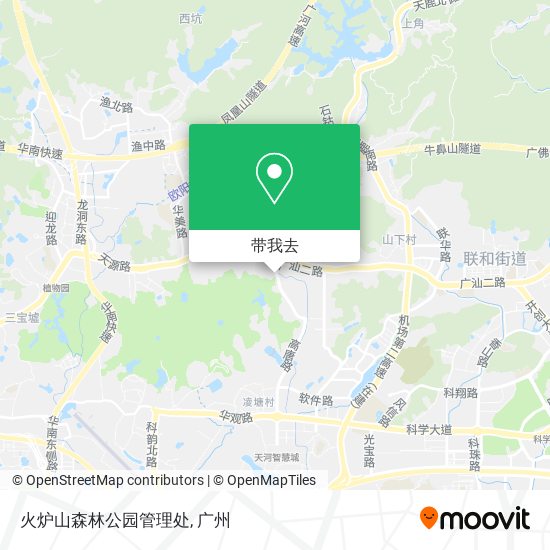 火炉山森林公园管理处地图