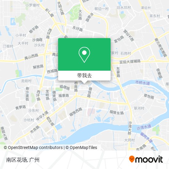 南区花场地图