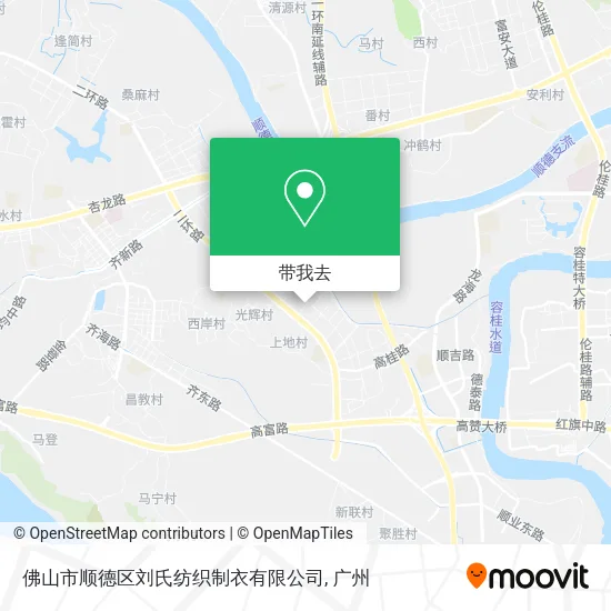 佛山市顺德区刘氏纺织制衣有限公司地图