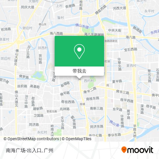 南海广场-出入口地图