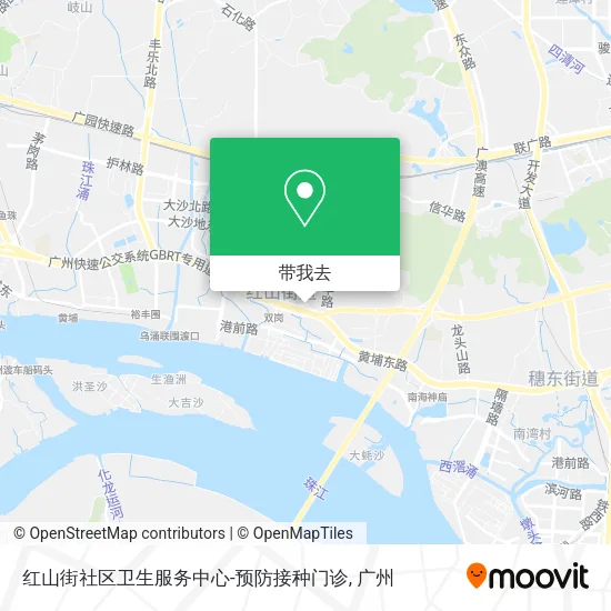 红山街社区卫生服务中心-预防接种门诊地图