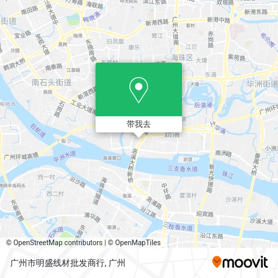 广州市明盛线材批发商行地图
