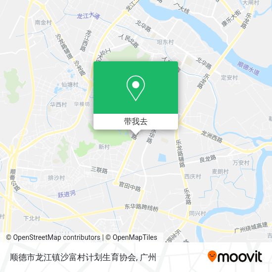 顺德市龙江镇沙富村计划生育协会地图