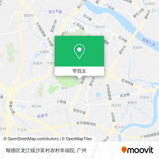 顺德区龙江镇沙富村农村幸福院地图