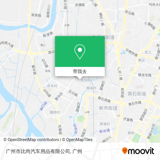 广州市比尚汽车用品有限公司地图