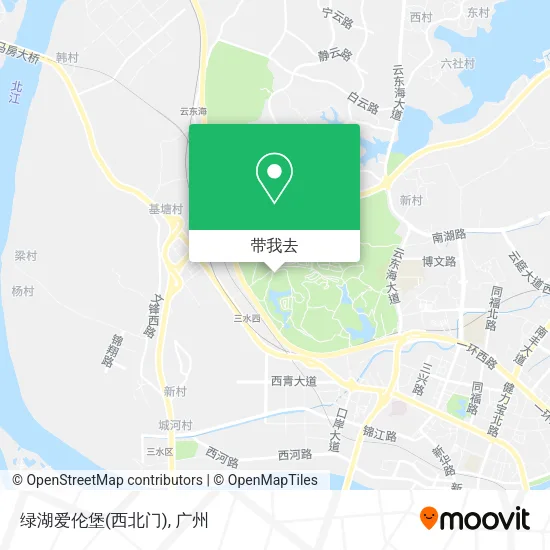 绿湖爱伦堡(西北门)地图