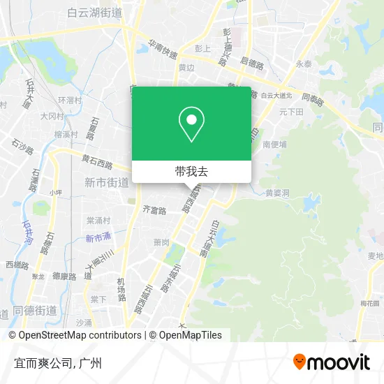 宜而爽公司地图