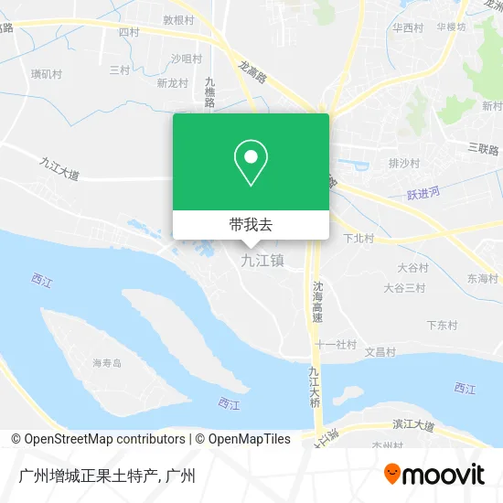 广州增城正果土特产地图