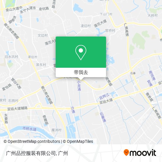广州品控服装有限公司地图