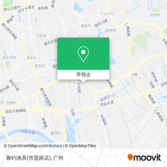 雅钓渔具(市莲路店)地图