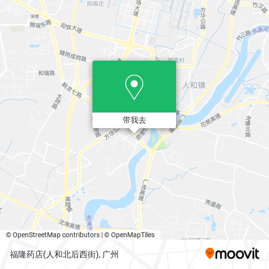 福隆药店(人和北后西街)地图