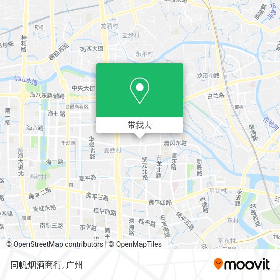 同帆烟酒商行地图