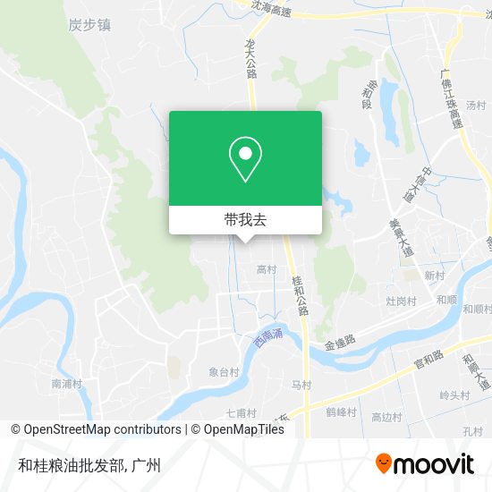 和桂粮油批发部地图