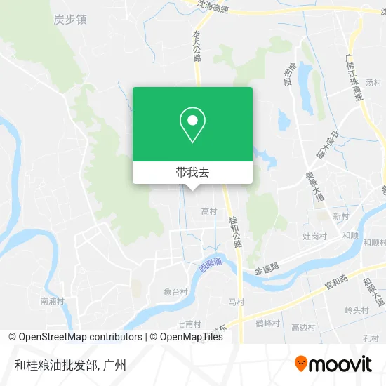 和桂粮油批发部地图