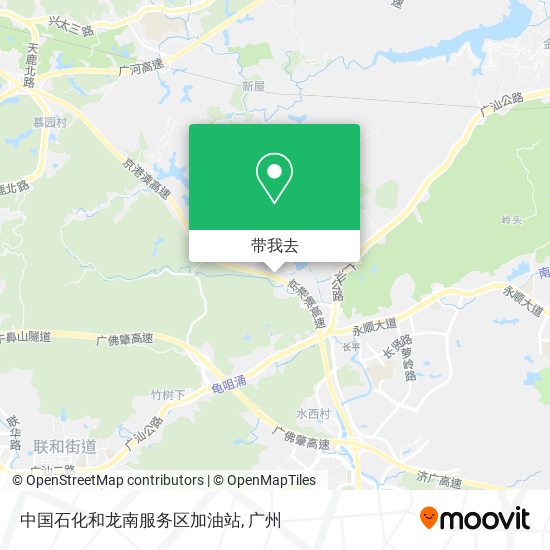 中国石化和龙南服务区加油站地图