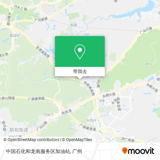 中国石化和龙南服务区加油站地图