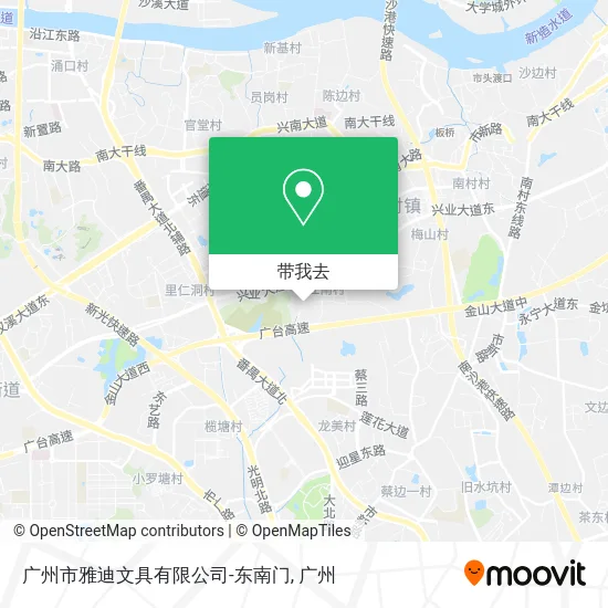 广州市雅迪文具有限公司-东南门地图