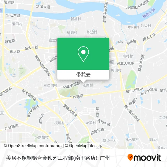 美居不锈钢铝合金铁艺工程部(南里路店)地图