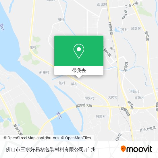 佛山市三水好易粘包装材料有限公司地图