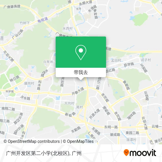 广州开发区第二小学(北校区)地图