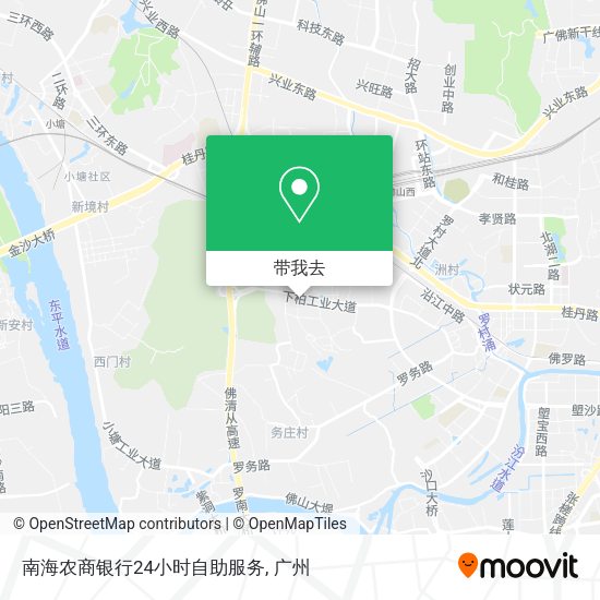 南海农商银行24小时自助服务地图
