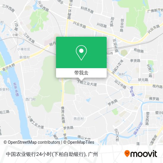 中国农业银行24小时(下柏自助银行)地图