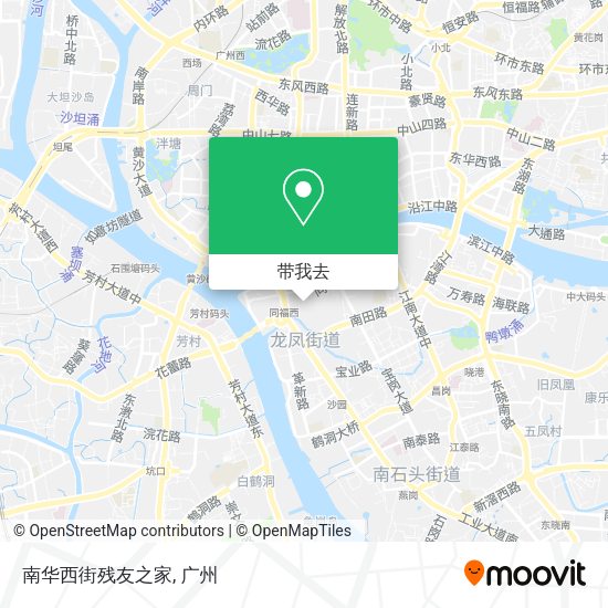 南华西街残友之家地图