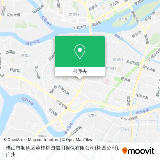 佛山市顺德区容桂桃园信用担保有限公司(桃园公司)地图