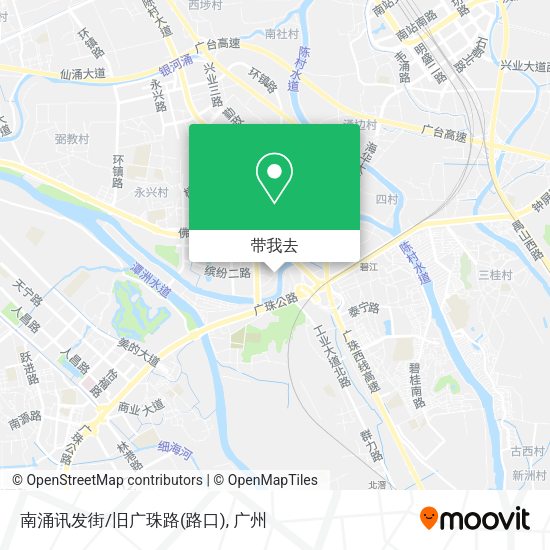 南涌讯发街/旧广珠路(路口)地图