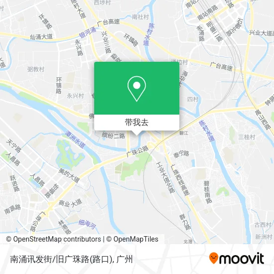 南涌讯发街/旧广珠路(路口)地图