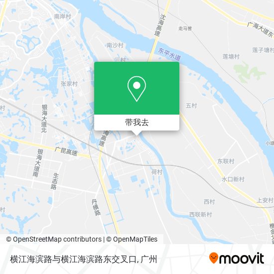 横江海滨路与横江海滨路东交叉口地图