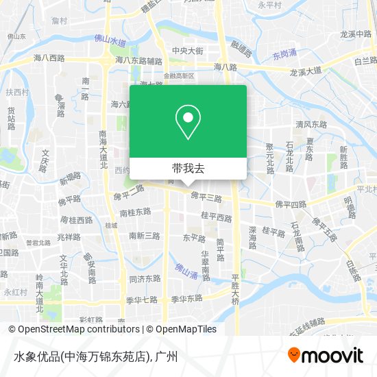 水象优品(中海万锦东苑店)地图