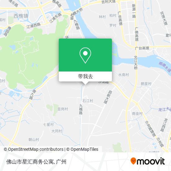 佛山市星汇商务公寓地图