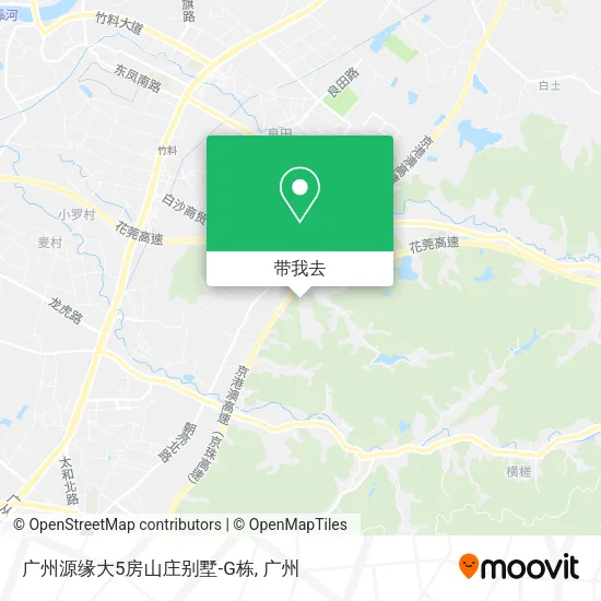 广州源缘大5房山庄别墅-G栋地图