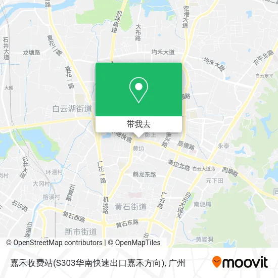 嘉禾收费站(S303华南快速出口嘉禾方向)地图