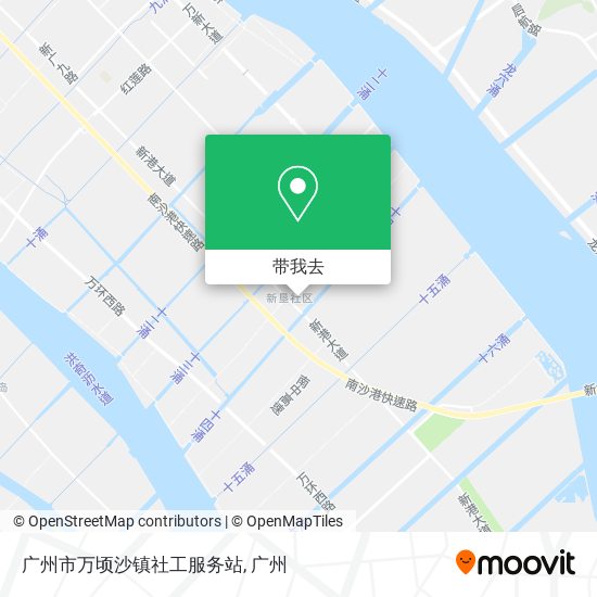 广州市万顷沙镇社工服务站地图