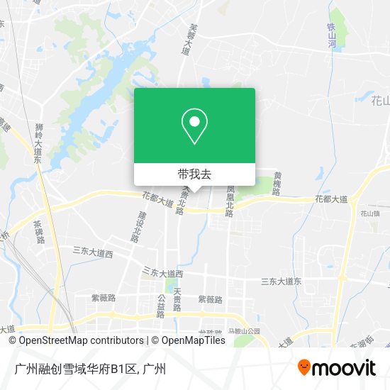广州融创雪域华府B1区地图