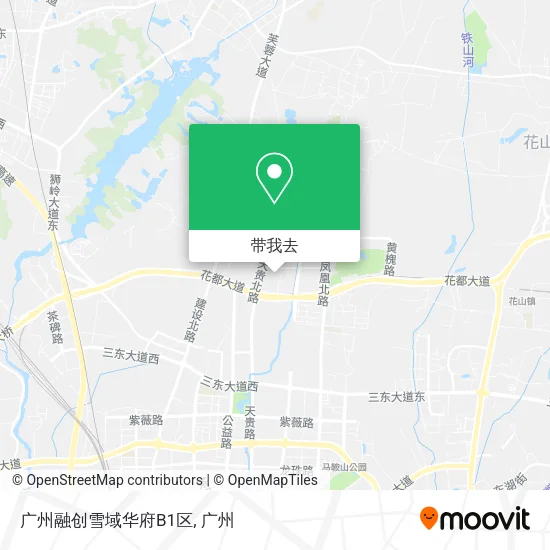 广州融创雪域华府B1区地图