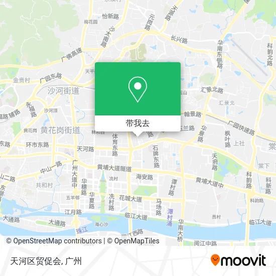 天河区贸促会地图