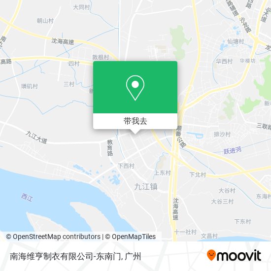 南海维亨制衣有限公司-东南门地图
