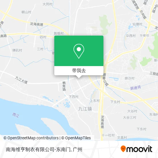 南海维亨制衣有限公司-东南门地图