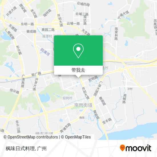 枫味日式料理地图