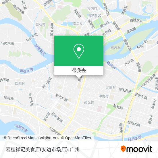 容桂祥记美食店(安边市场店)地图