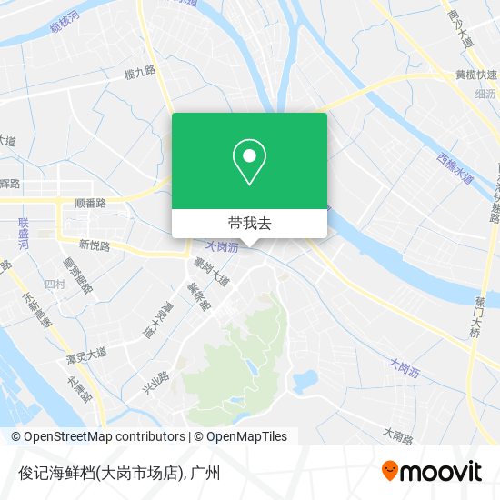 俊记海鲜档(大岗市场店)地图