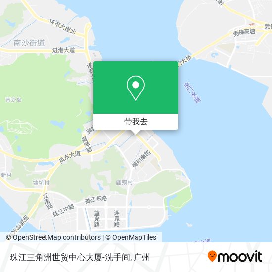 珠江三角洲世贸中心大厦-洗手间地图