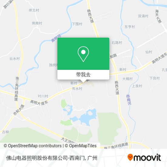 佛山电器照明股份有限公司-西南门地图