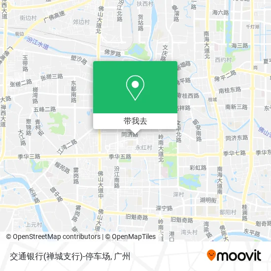 交通银行(禅城支行)-停车场地图
