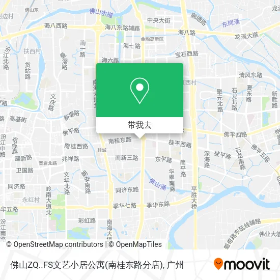 佛山ZQ..FS文艺小居公寓(南桂东路分店)地图